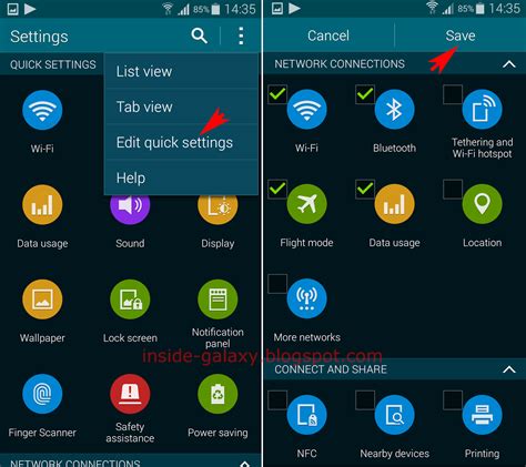 Samsung Galaxy S5 How To Change The Settings Menu View In Android 4 4