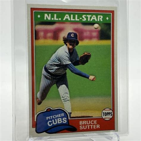 Topps Bruce Sutter Baseball Card Nm Mint Free Shipping Ebay