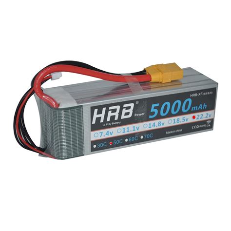 HRB RC Lipo 6S Battery 22 2V 5000mAh 50C Max 100C For Yak 54 Align 7 2