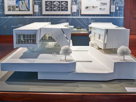 morphosis exhibits physical models & drawings of its crow museum