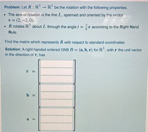 Solved Problem Let R R R Be The Rotation With The Chegg