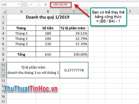 Tính Tỷ Lệ Phần Trăm Trong Excel Cách Thực Hiện đơn Giản Và Hiệu Quả CÀi ĐẶt PhẦn MỀm