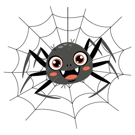 Premium Vector | Cartoon drawing of a spider