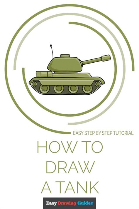 How to Draw a Tank - Really Easy Drawing Tutorial | Drawing tutorial ...