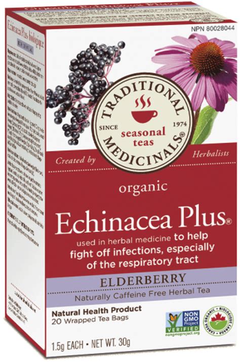 Traditional Medicinals Organic Echinacea Plus Elderberry