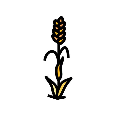 Plant Ripe Yellow Wheat Color Icon Vector Illustration 21738709 Vector