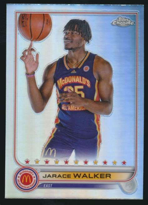 10 JARACE WALKER 2022 Topps Chrome McDonald S All American REFRACTOR