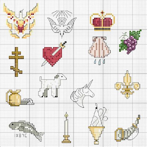 Best Religious Symbols In Cross Stitch Images On Pinterest Punto