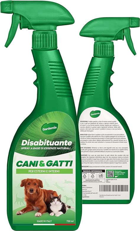 Gardemia Disabituante Vegetale Per Cani E Gatti 750ml Spray Repellente