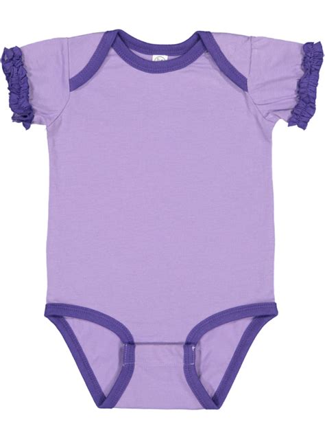 Infant Ruffle Bodysuit Lat Apparel