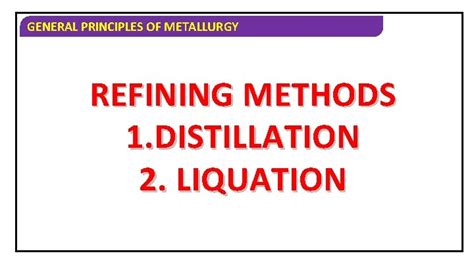 GENERAL PRINCIPLES OF METALLURGY GENERAL PRINCIPLES OF METALLURGY