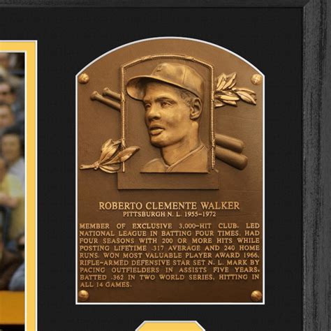 Highland Mint Roberto Clemente Hall of Fame Plaque Bronze Coin 13 x 16 ...