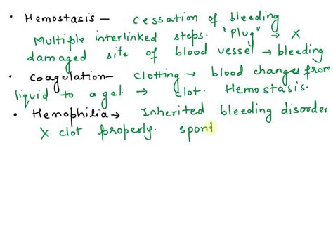 Solved The Terms That Means To Stop Bleeding Is Hemostasis