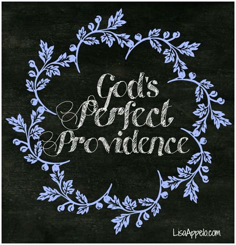 God's Perfect Providence