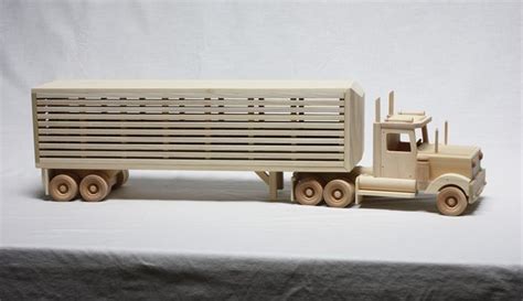 Wooden Toy Cattle Semi Truck From DutchCrafters Amish Furniture