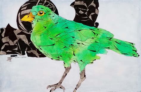 Green Bird — Susan Lackey Art