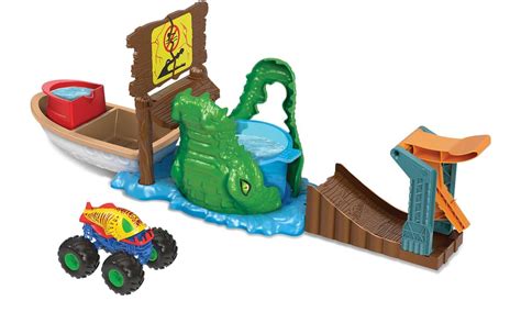 Hot Wheels Monster Trucks Color Shifter Krokodyl Potężne szczęki