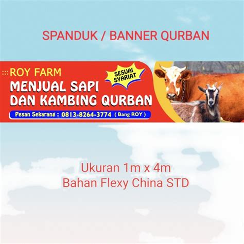 Detail Spanduk Jual Hewan Qurban Koleksi Nomer