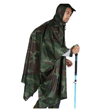 Tactical Rain Poncho Army Military Poncho Shelter Waterproof Ripstop Camping Ebay