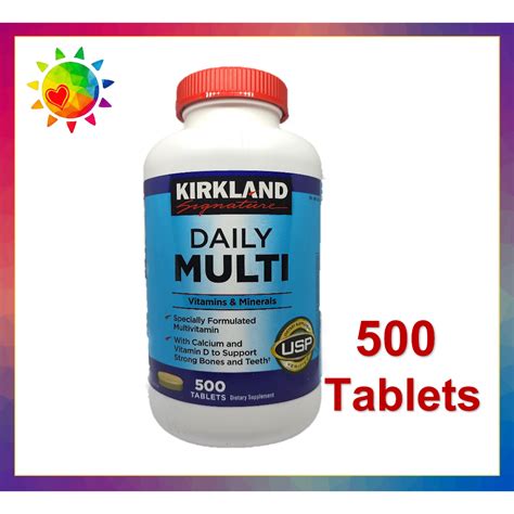 Kirkland Signature Daily Multi Vitamins 500 Tablets Shopee Philippines