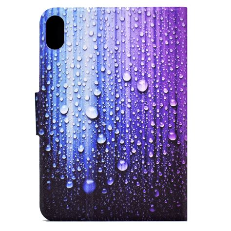 For Lenovo Legion Y700 Electric Pressed Smart Leather Tablet Case Water Droplets