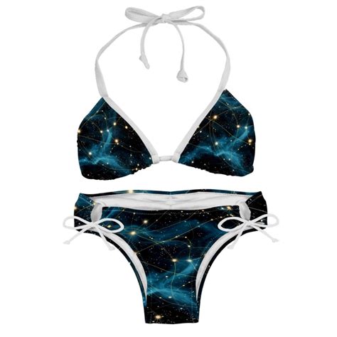 Constellation Women S Detachable Sponge Adjustable Strap Bikini Set