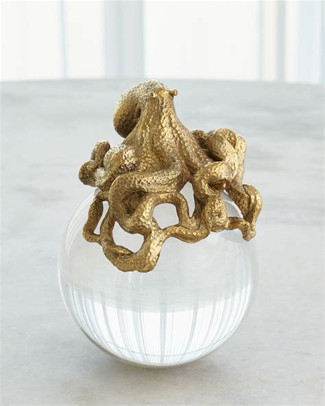 Global Views Octopus on Orb Sculpture | Horchow