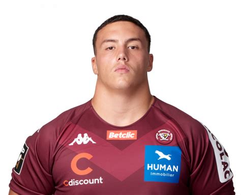 Zaccharie Affane Équipe 1 Union Bordeaux Bègles Officiel Ubb Rugby