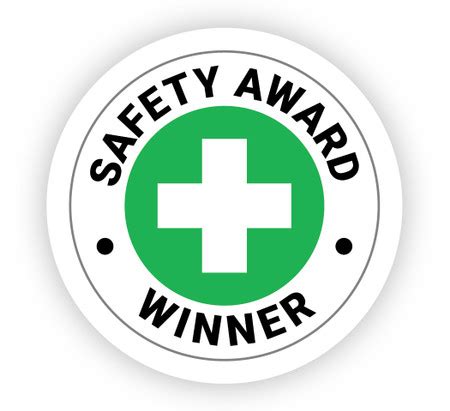 Safety Award Winner - Hard Hat Sticker