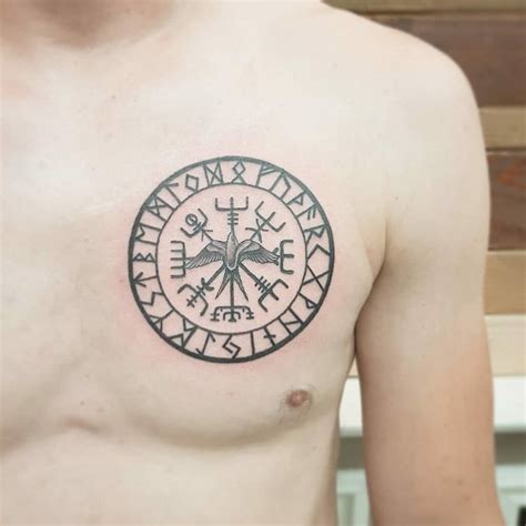 100 Latest Viking Compass Tattoos For 2024