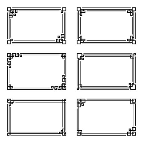 Premium Vector Set Of Rectangle Frame Vector