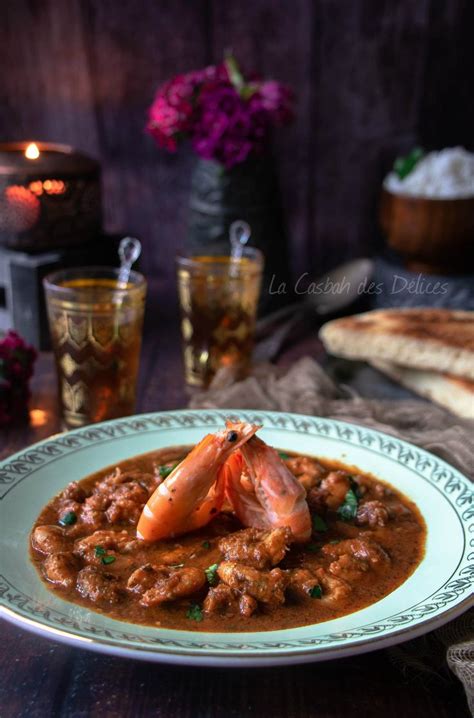 Tajine De Crevettes La Chermoula La Casbah Des Delices Tajine