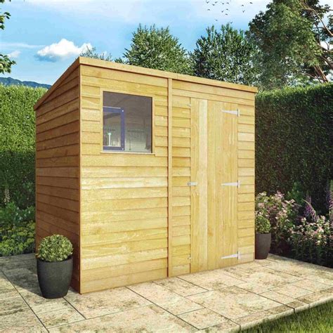 Mercia Overlap Pent Shed 7X5 Garden Street