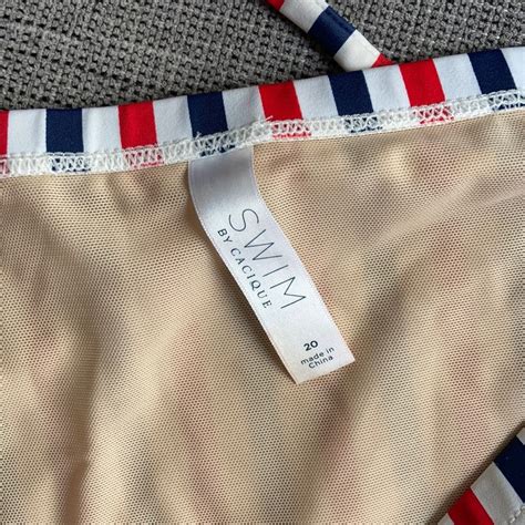 Cacique Lb Patriotic Star Stripe Bikini Gem