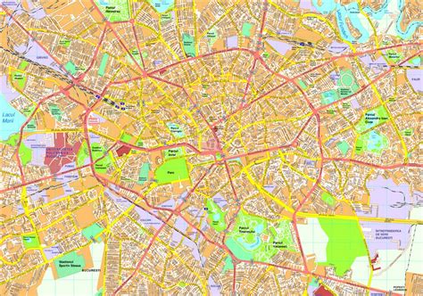 Bucharest Vector map. Eps Illustrator Map | Vector maps