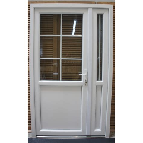 Portes D Entr Es Destockage Pas Cher Discount Porte Pvc Blanc Tierce