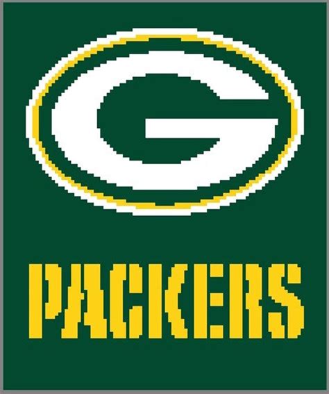 Green Bay Packers Crochet Graph / Chart 120 by StitchtasticDesigns