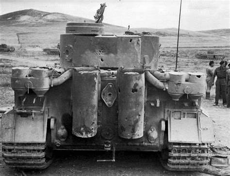 Fragment Damage To The Rear Of A Schwere Panzer Abteilung 504 Tiger I