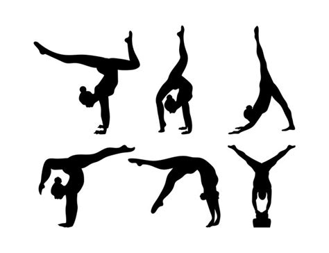 Gymnastics Silhouette Stock Illustrations, Royalty-Free Vector - Clip Art Library