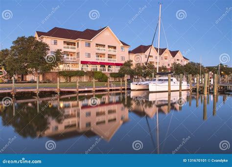 Manteo North Carolina Waterfront Marina Stock Image - Image of ...