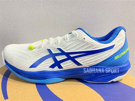 Promo Sepatu Tenis Asics Solution Speed Ff 2 Men White Tuna Blue