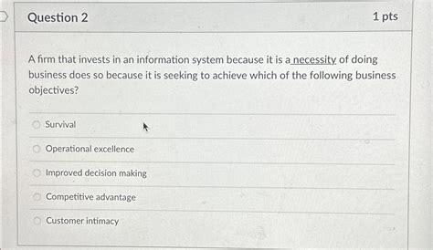 Solved Question Ptsa Firm That Invests In An Information Chegg