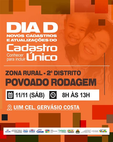 SMADS realiza neste sábado (11) dia 'D' de novos cadastros e