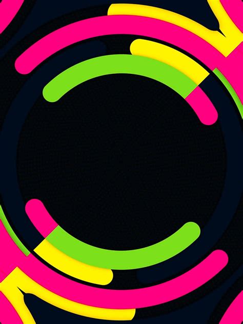 Material Design 464 Amoled Neon Abstract Digital Tech Modern