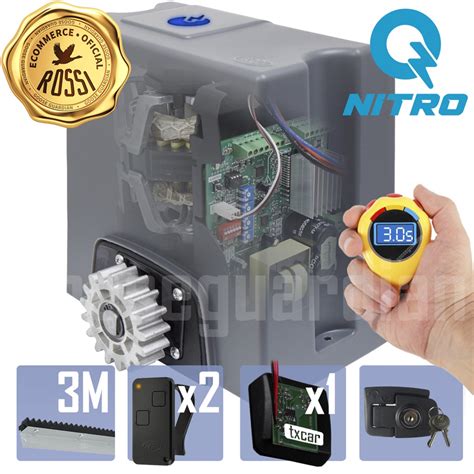 Kit Motor Rossi Dz Nano Nitro 3 Crem 2 Control 1 Txcar 650kg Submarino