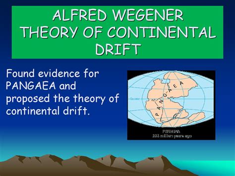 The Theory Of Continental Drift Ppt Download