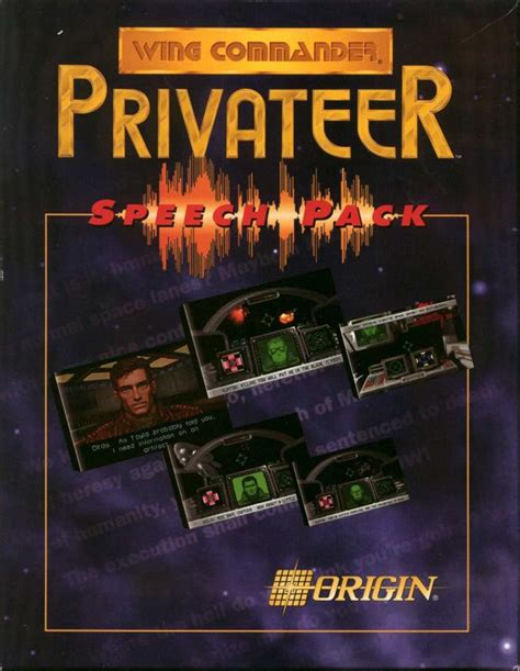 Wing Commander Privateer Speech Pack 1993 MobyGames