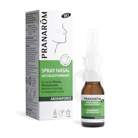 Spray Nasal D Congestionnant Bio Ml Pranar M Aromaforce