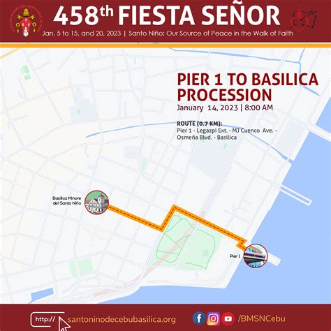 Fiesta Señor 2023 Sinulog Schedule of Novena Masses at the Basilica