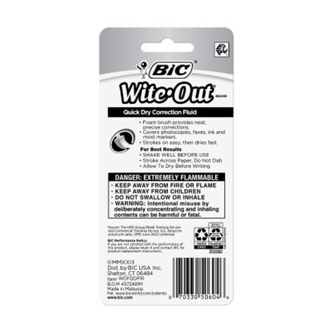 BIC® Wite-Out® Quick Dry Correction Fluid - White, .7 fl oz - Fry’s ...